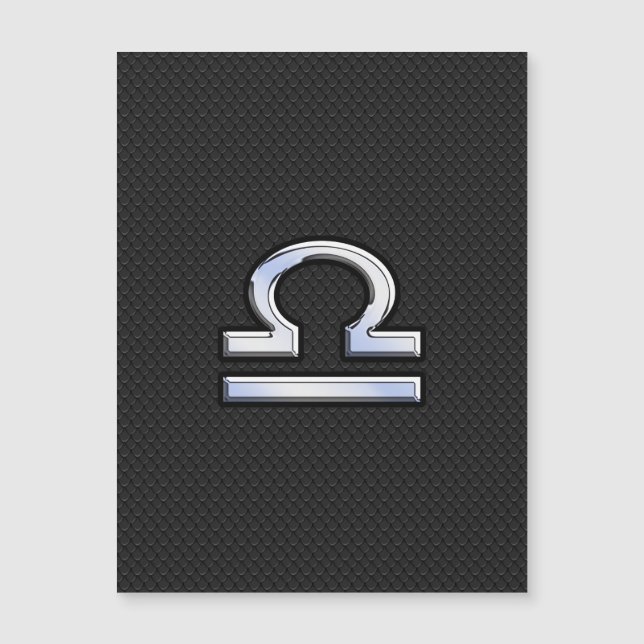 Chrome Comme Libra Symbole Zodiac Serpent Décor de (Devant)