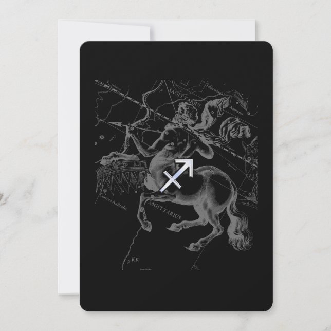Chrome Comme Sagittarius Signe Zodiaque Hevelius D (Devant)