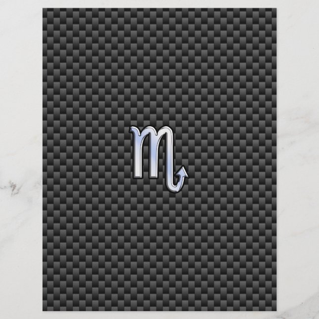 Chrome Comme Scorpio Signe Zodiac Fibres Carbone I (Devant)