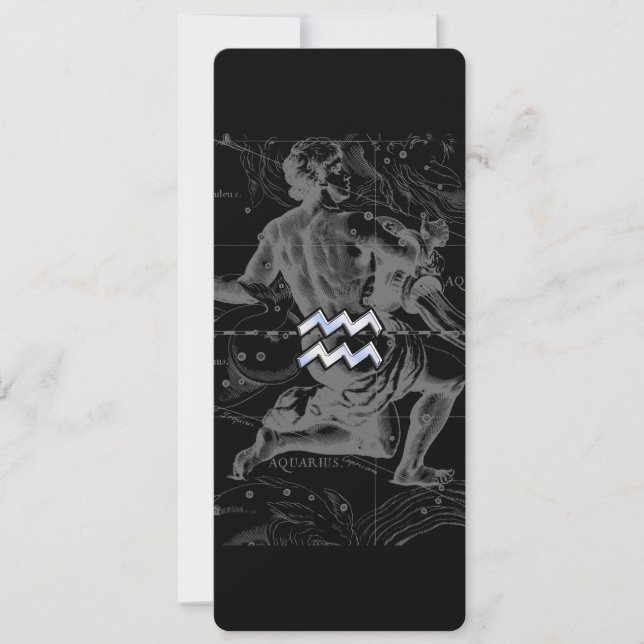 Chrome comme signe du zodiaque Verseau sur Heveliu (Devant)