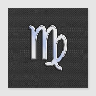 Chrome comme Virgo Zodiac Signe sur la peau du ser