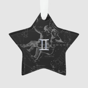 Chrome d'argent comme Gemini Zodiac Connexion Heve