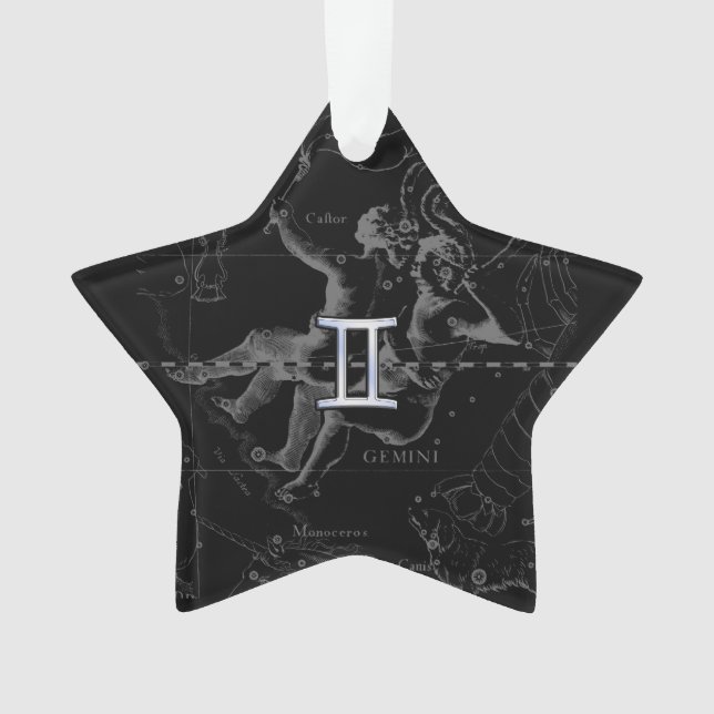 Chrome d'argent comme Gemini Zodiac Connexion Heve (devant)