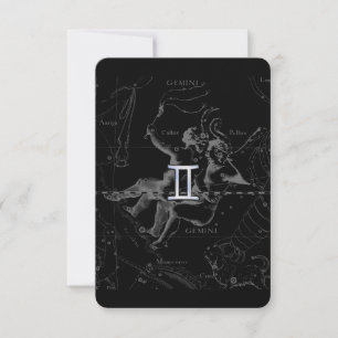 Chrome d'argent comme Gemini Zodiac Connexion Heve