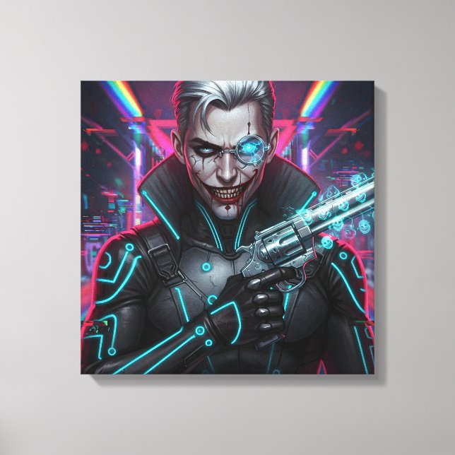 Chrome Harlequin toile Imprimer (Recto)