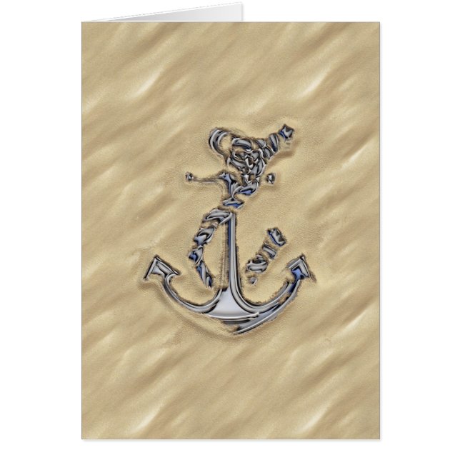 Chrome Like Rope Anchor in the Sand (Devant)