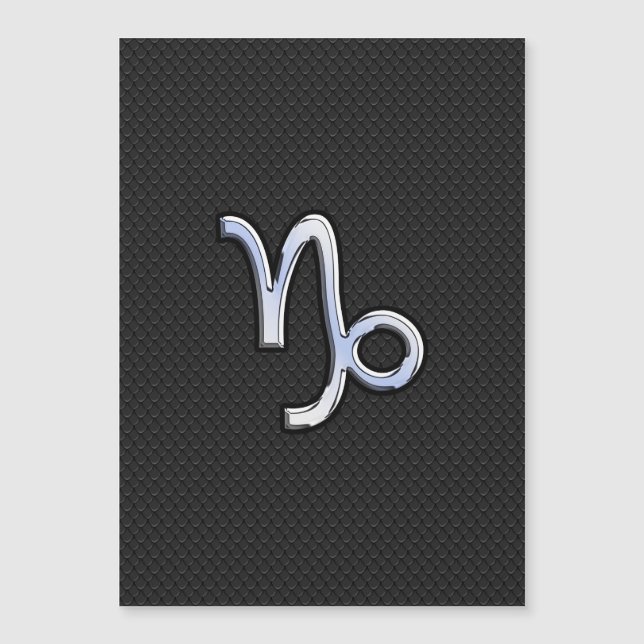 Chrome moderne comme Capricorne Se connecter style (Devant)