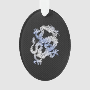 Chrome Orient Style Dragon Black Snake Peau Imprim