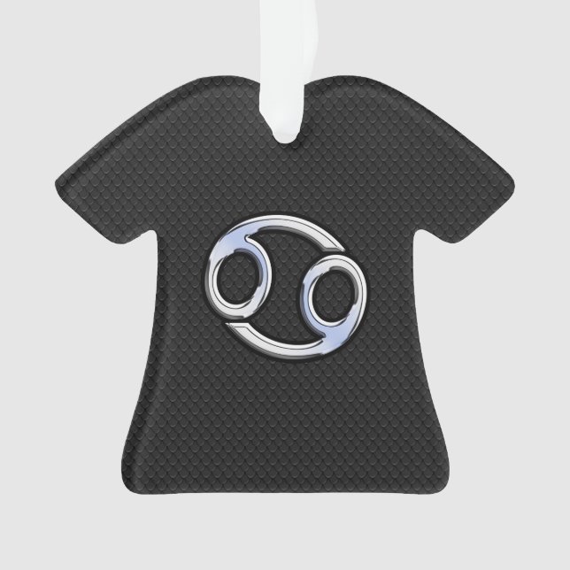 Chrome Style Cancer Symbole Zodiaque (devant)