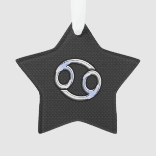 Chrome Style Cancer Symbole Zodiaque