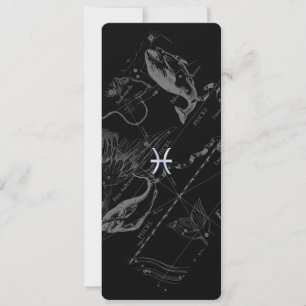 Chrome Style Pisces Symbole Zodiac sur Hevelius