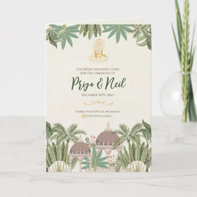 Chronologie de mariage hindou et programme de mari (Devant)