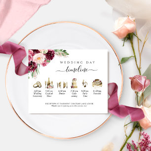 Chronologie mariage et programme Bourgogne Blush P