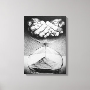 "Chronométrez" la toile enveloppée de dessin au
