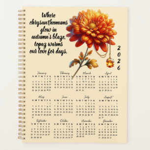 Chrysanthème & Topaze Novembre Verset – 2026 Compl