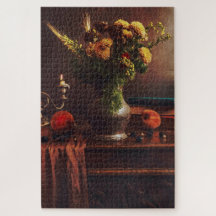Chrysanthèmes d'automne | Puzzle de nature morte v