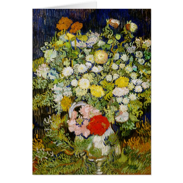 Chrysanthèmes & Fleurs sauvages Van Gogh Art (Devant)