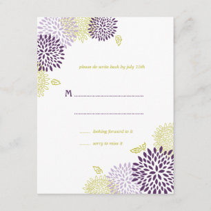 Chrysanthèmes mariage RSVP mariage