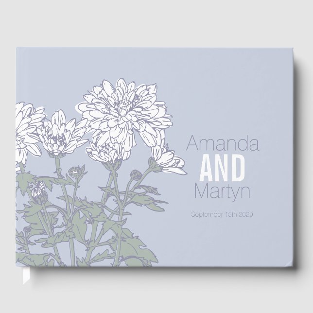 Chrysanthemum plan botanique mariage livre d'or (Recto)