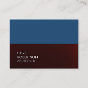 Chubby Blue Red Attractive Chic Carte de visite