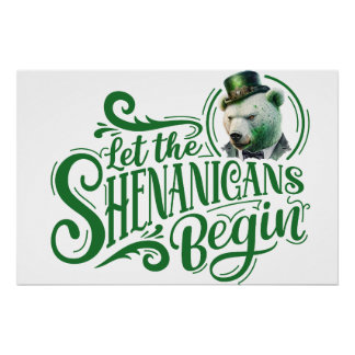 Chubby Boo Boo "Shenanigans begin" Poster glacé
