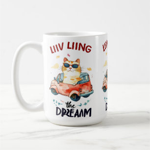 Chubby Cat : Vivre le rêve café Mug