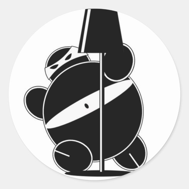 Chubby Ninja - Sticker furtif (Devant)