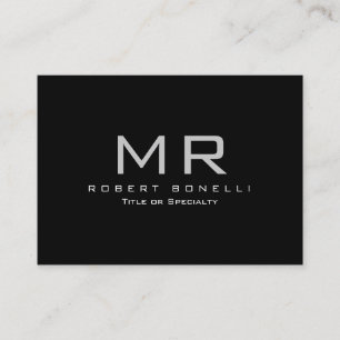 Chubby noir blanc gris Carte de visite