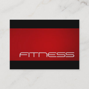 Chubby Trend Black Red Fitness Carte de visite spo