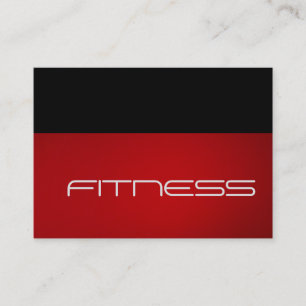 Chubby Trend Black Red Fitness Carte de visite spo