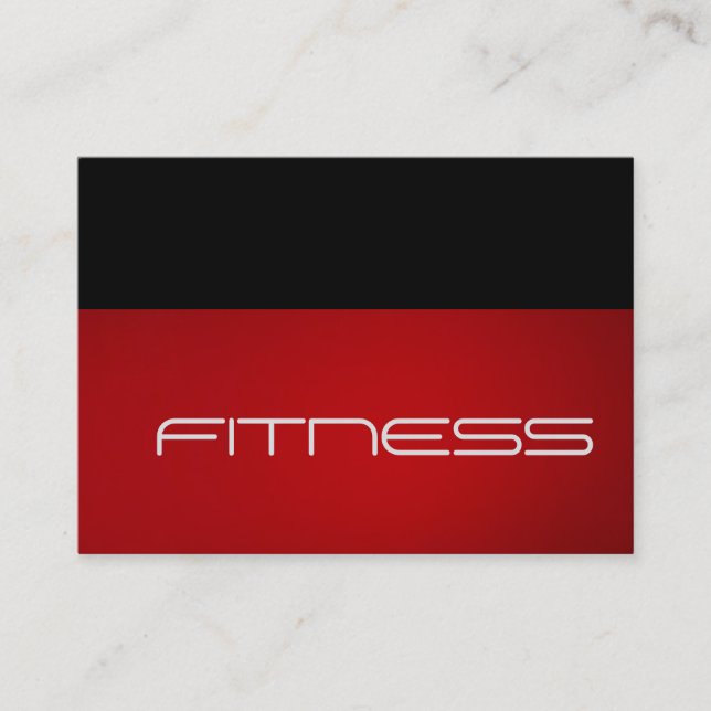 Chubby Trend Black Red Fitness Carte de visite spo (Devant)