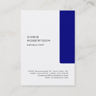 Chubby White Navy Bleu Attractif Carte de visite