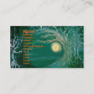 Chuchotements dans le carte de visite de nuit