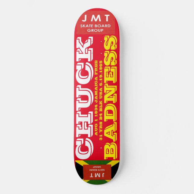 CHUCK BADNESS. 1 AOÛT 1 1834. 8 Pont de Skateboard (Recto)