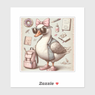 Chuck branché retour à l'école Sticker Set