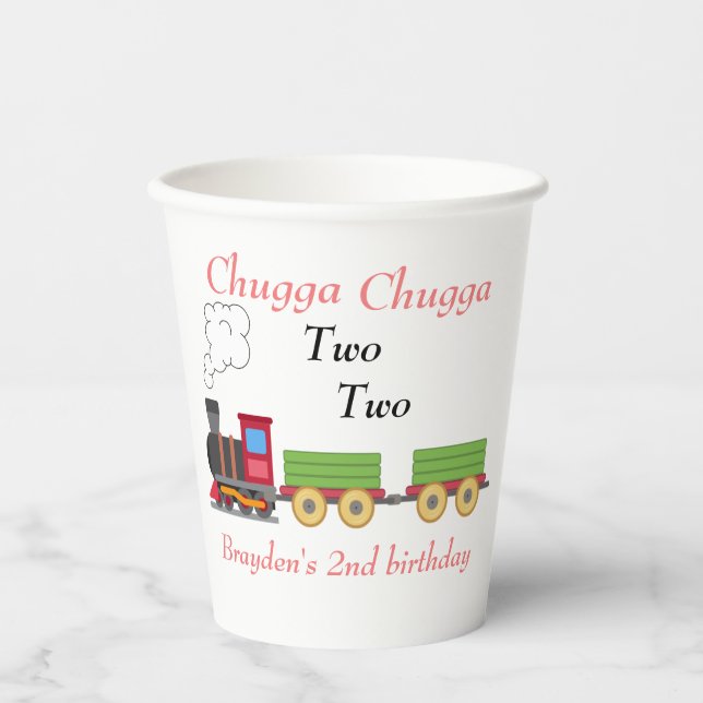 Chugga chugga deux gobelets de papier de 2ème anni (Recto)