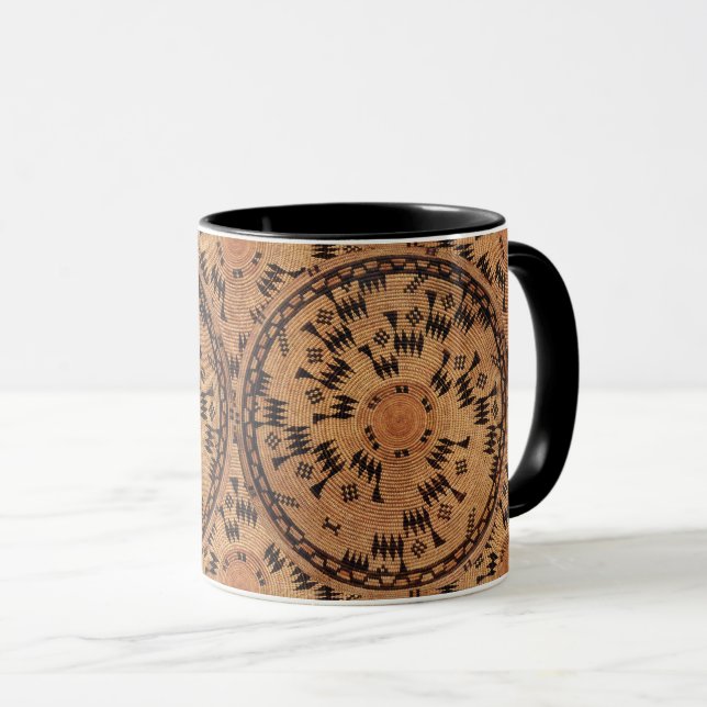 Chumash Amérindien Art Café Mug (Devant droit)