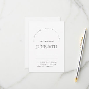 Chuppah en Arch Carte Rsvp Juive & Enveloppe