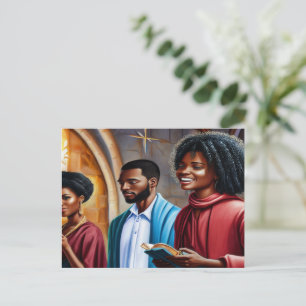 Church Folks 2 Carte postale d'art chrétien