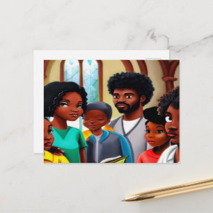 Church Folks Christian Art Carte postale