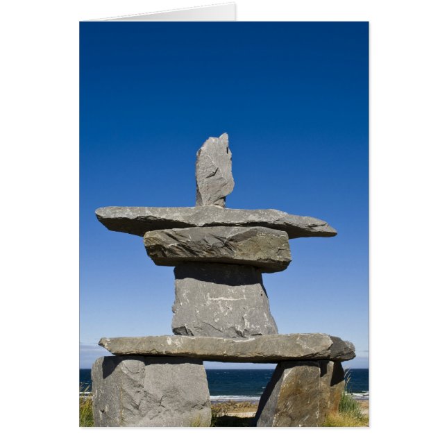 Churchill, Manitoba. Inukshuk (Devant)