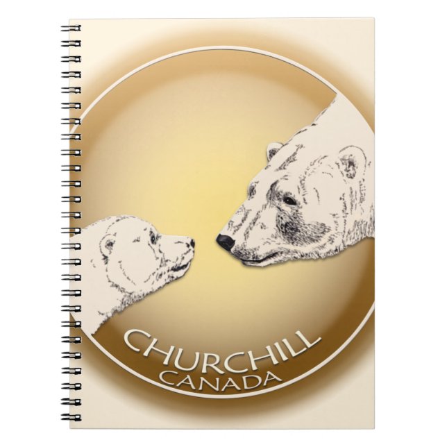 Churchill Polar Bear Carnet Bear Art Journal (Devant)