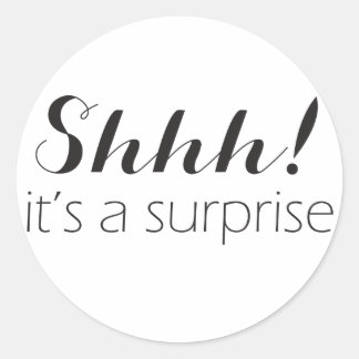 Chut ! c'est des autocollants de fête surprise