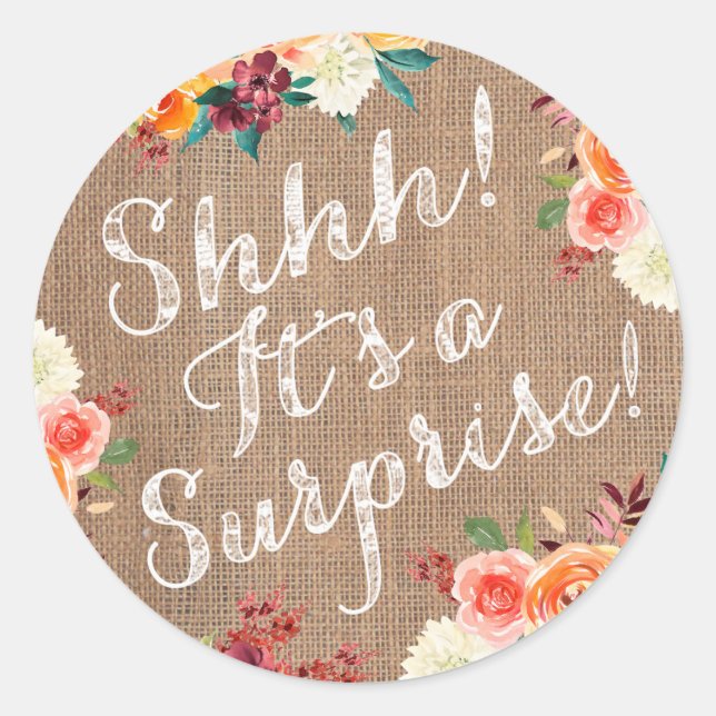 Chut ! C'est un autocollant surprise cachet de l'e (Devant)