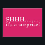 Chut, C'est une Invitation surprise 50e anniversai<br><div class="desc">C'est une fête surprise du cinquantième anniversaire. do-it-yourself et créez une invitation spéciale anniversaire pour votre préféré sur la colline cinquante ans. Commencez votre fête avec cette invitation audacieuse et amusante. VEUILLEZ ME CONTACTER SI VOUS AVEZ BESOIN D'AIDE AVEC CE MODÈLE ! Bonjour ! Merci de visiter Donna Gotlib Designs et...</div>