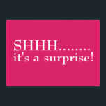 Chut, C'est une Invitation surprise 50e anniversai<br><div class="desc">C'est une fête surprise du cinquantième anniversaire. do-it-yourself et créez une invitation spéciale anniversaire pour votre préféré sur la colline cinquante ans. Commencez votre fête avec cette invitation audacieuse et amusante. VEUILLEZ ME CONTACTER SI VOUS AVEZ BESOIN D'AIDE AVEC CE MODÈLE ! Bonjour ! Merci de visiter Donna Gotlib Designs et...</div>