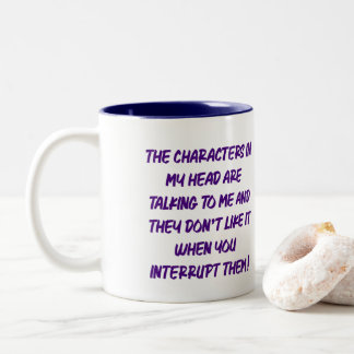 Chut ! Les personnages parlent - Mug de café drôle