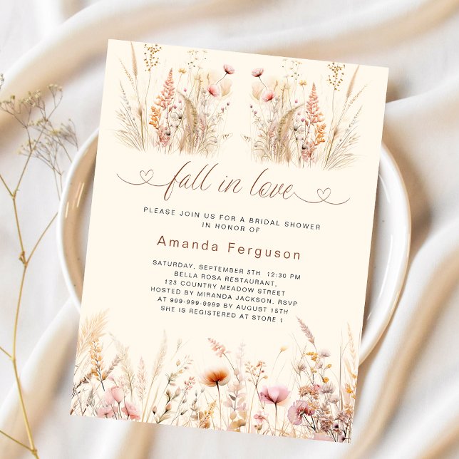 Chute amoureuse fleur sauvage boho Fête des mariée (Créateur téléchargé)