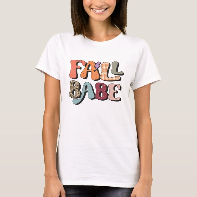 Chute Babe Thanksgiving Automne T-shirt (Devant)