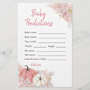 Chute bohème dans l'amour Citrouille prédictions b